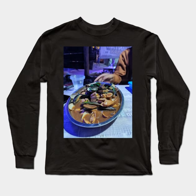 Seafood Long Sleeve T-Shirt by Miraii